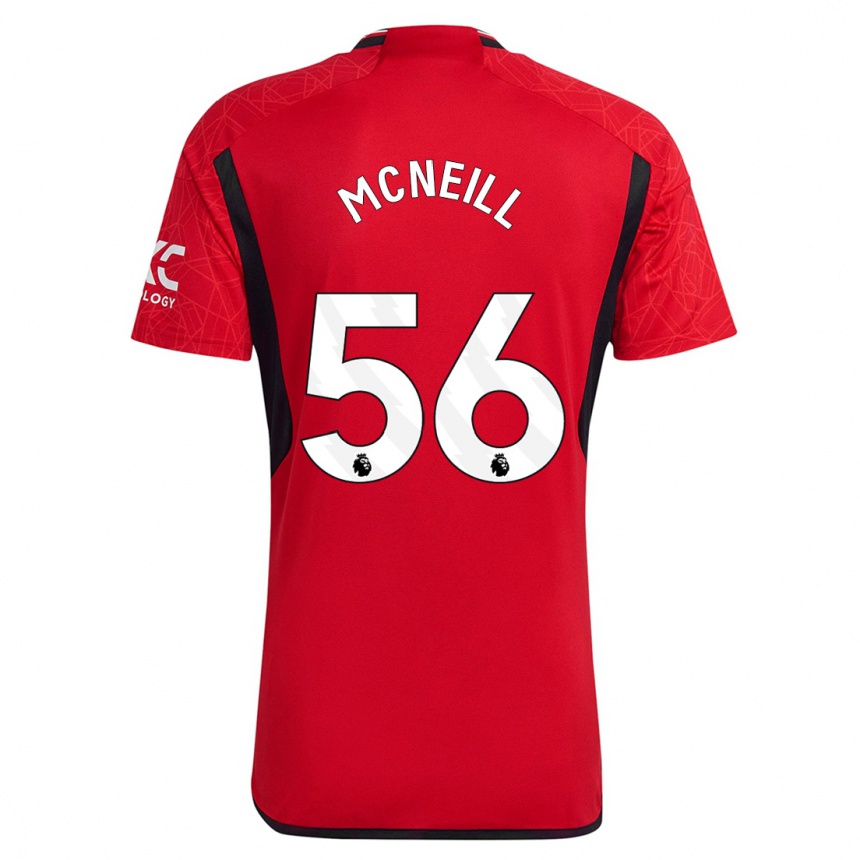 Hombre Fútbol Camiseta Charlie Mcneill #56 Rojo 1ª Equipación 2023/24