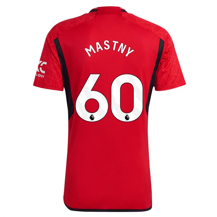 Hombre Fútbol Camiseta Ondrej Mastny #60 Rojo 1ª Equipación 2023/24