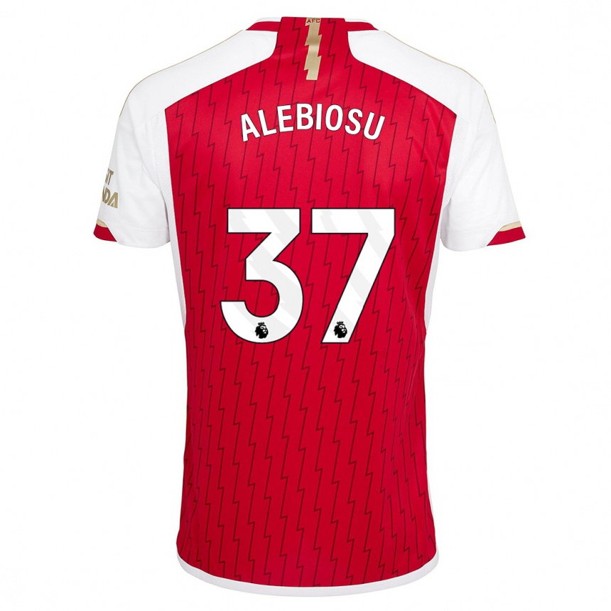 Hombre Fútbol Camiseta Ryan Alebiosu #37 Rojo 1ª Equipación 2023/24