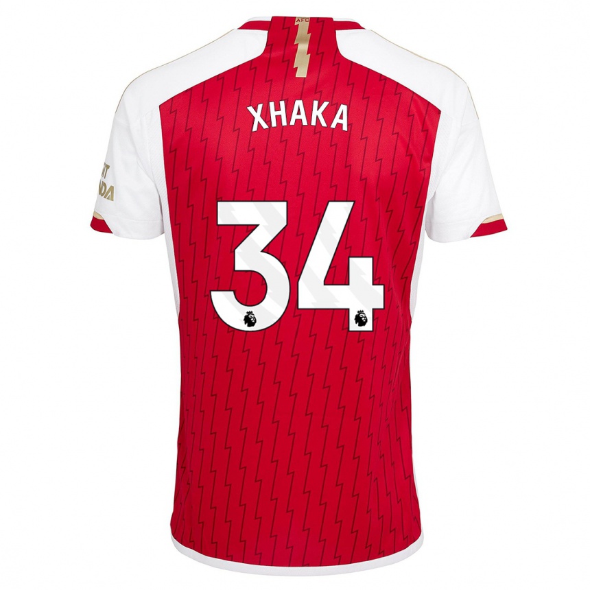 Hombre Fútbol Camiseta Granit Xhaka #34 Rojo 1ª Equipación 2023/24