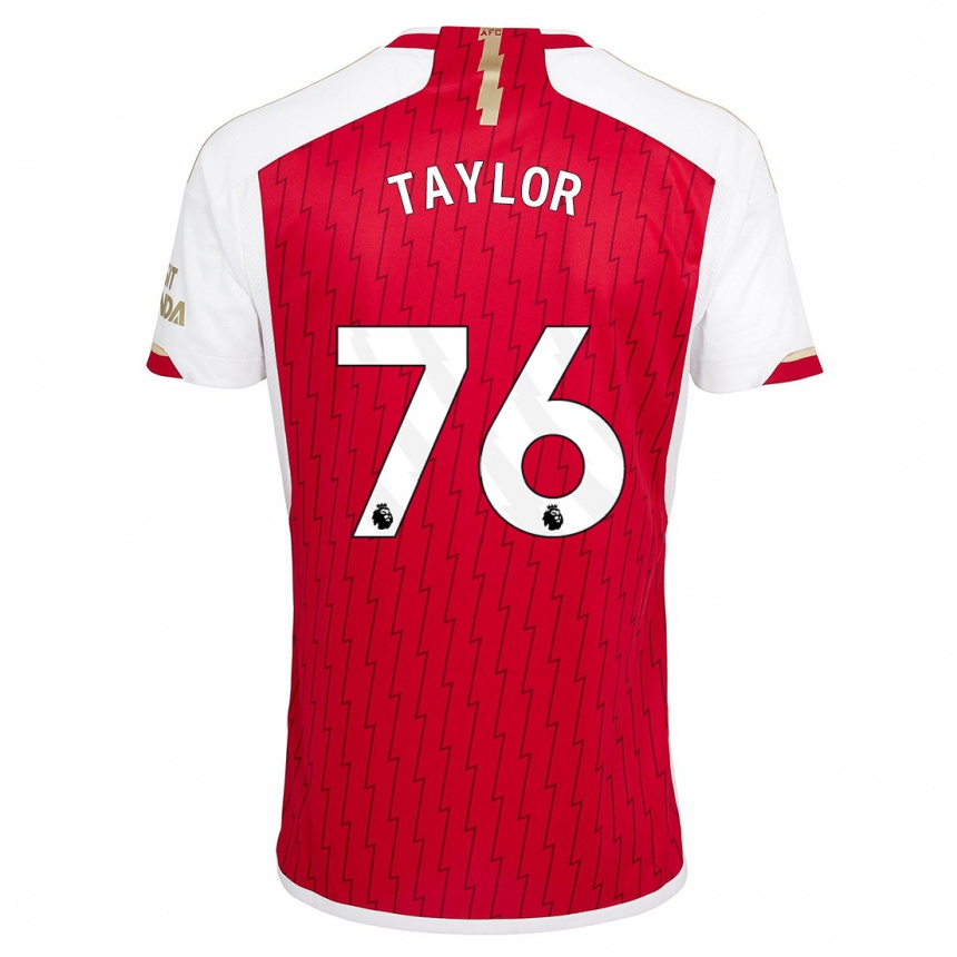 Hombre Fútbol Camiseta Kido Taylor Hart #76 Rojo 1ª Equipación 2023/24