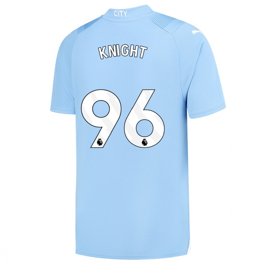 Hombre Fútbol Camiseta Ben Knight #96 Azul Claro 1ª Equipación 2023/24