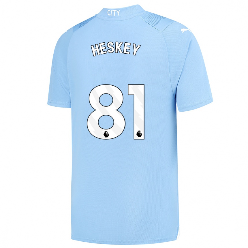 Hombre Fútbol Camiseta Jaden Heskey #81 Azul Claro 1ª Equipación 2023/24