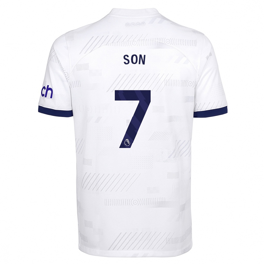Hombre Fútbol Camiseta Heung-Min Son #7 Blanco 1ª Equipación 2023/24
