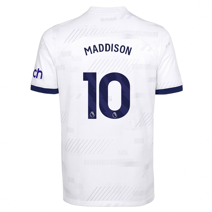 Hombre Fútbol Camiseta James Maddison #10 Blanco 1ª Equipación 2023/24