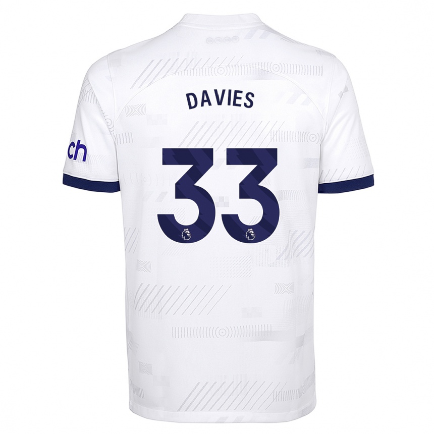 Hombre Fútbol Camiseta Ben Davies #33 Blanco 1ª Equipación 2023/24