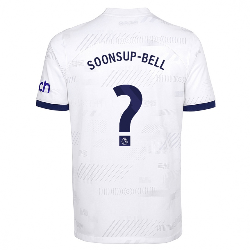 Hombre Fútbol Camiseta Jude Soonsup-Bell #0 Blanco 1ª Equipación 2023/24