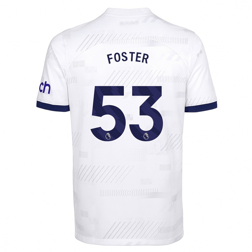 Hombre Fútbol Camiseta Brooklyn Lyons Foster #53 Blanco 1ª Equipación 2023/24