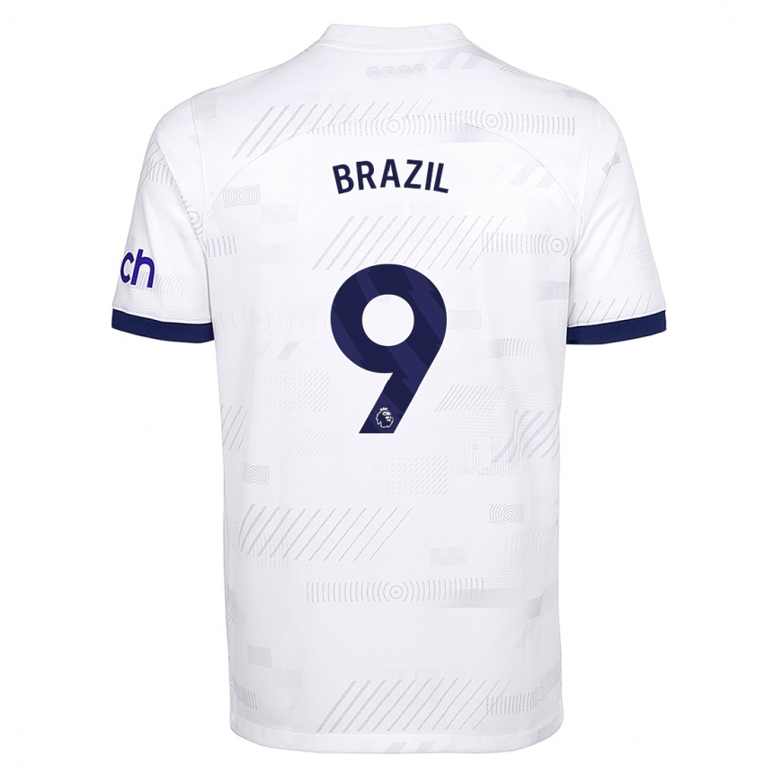 Hombre Fútbol Camiseta Ellie Brazil #9 Blanco 1ª Equipación 2023/24