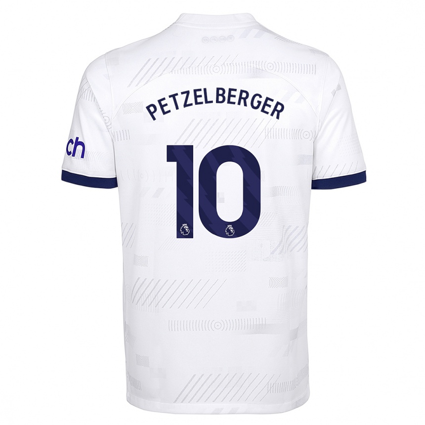 Hombre Fútbol Camiseta Ramona Petzelberger #10 Blanco 1ª Equipación 2023/24