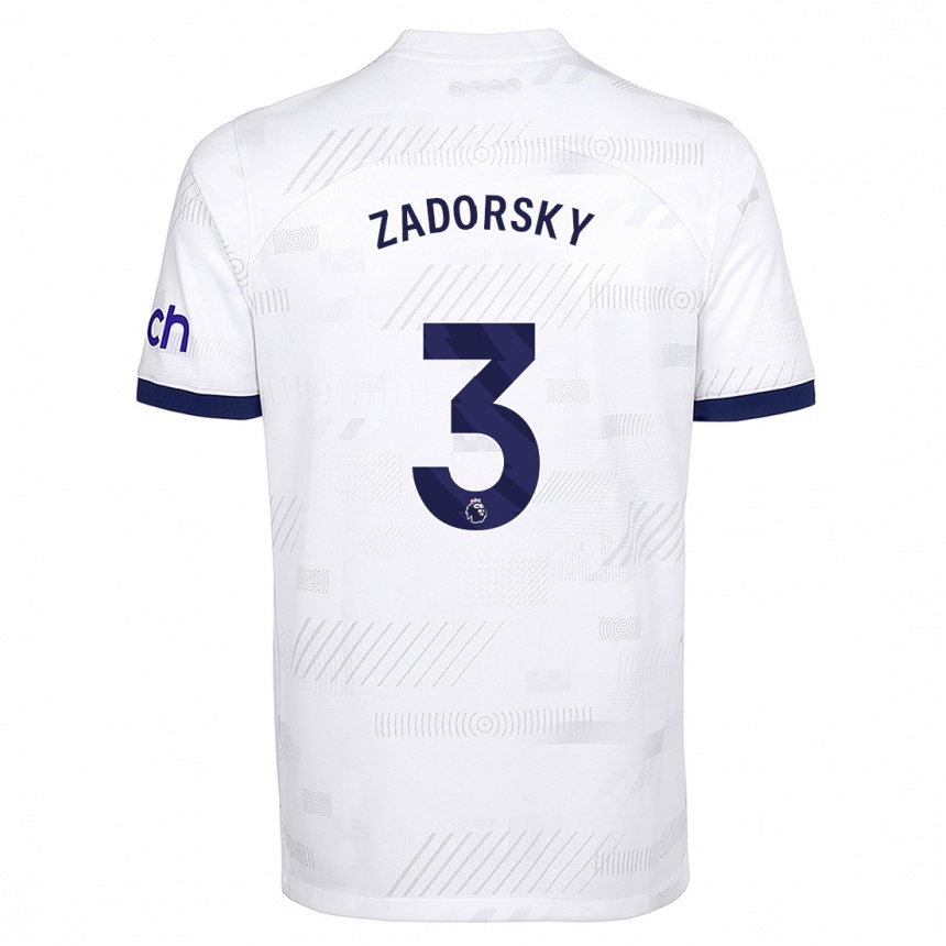 Hombre Fútbol Camiseta Shelina Zadorsky #3 Blanco 1ª Equipación 2023/24