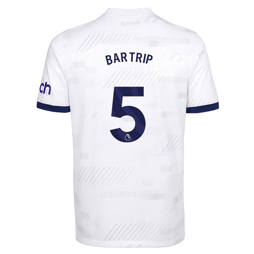 Hombre Fútbol Camiseta Molly Bartrip #5 Blanco 1ª Equipación 2023/24