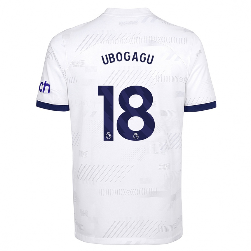 Hombre Fútbol Camiseta Chioma Ubogagu #18 Blanco 1ª Equipación 2023/24