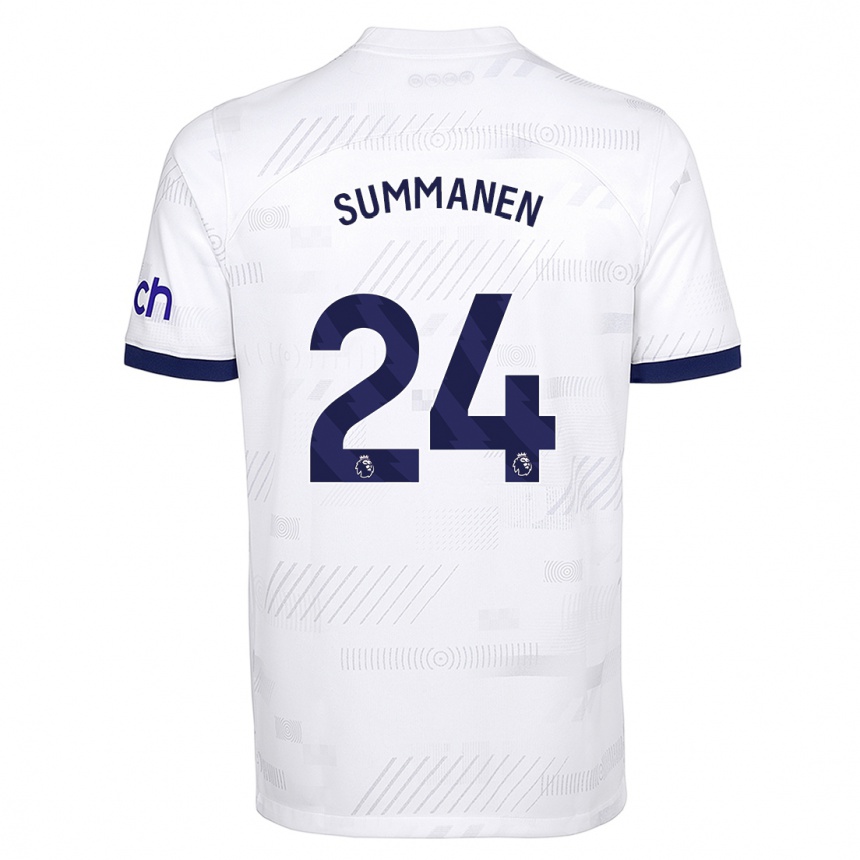 Hombre Fútbol Camiseta Eveliina Summanen #24 Blanco 1ª Equipación 2023/24