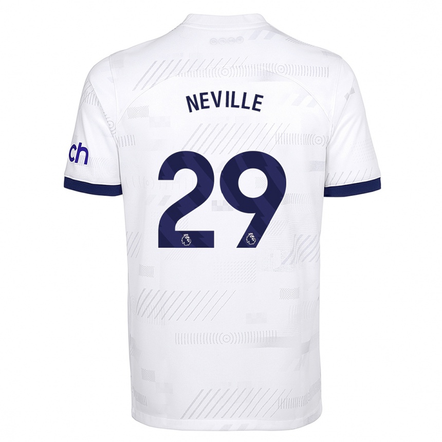 Hombre Fútbol Camiseta Ashleigh Neville #29 Blanco 1ª Equipación 2023/24