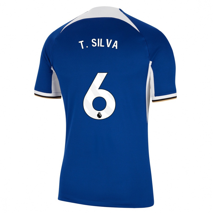 Hombre Fútbol Camiseta Thiago Silva #6 Azul 1ª Equipación 2023/24
