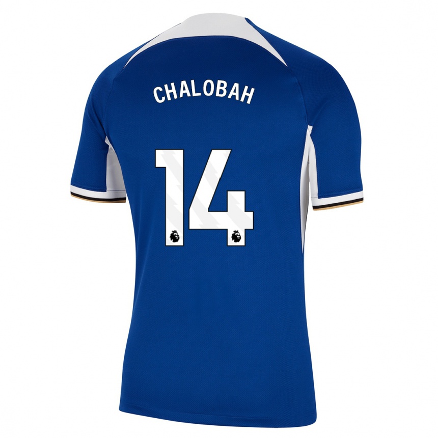 Hombre Fútbol Camiseta Trevoh Chalobah #14 Azul 1ª Equipación 2023/24