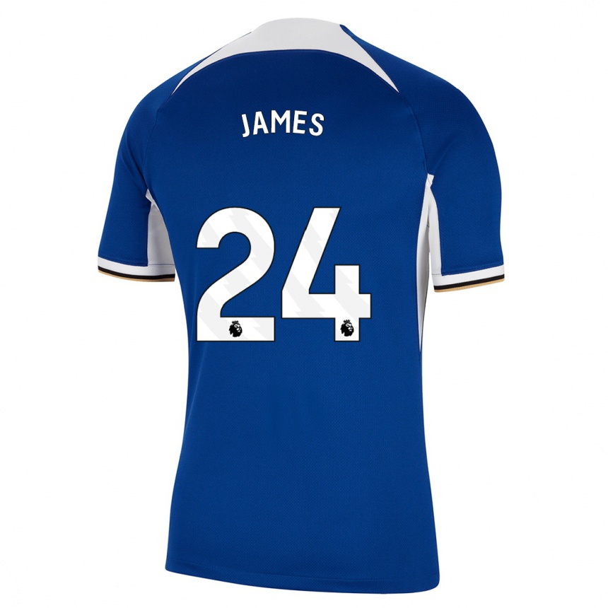 Hombre Fútbol Camiseta Reece James #24 Azul 1ª Equipación 2023/24