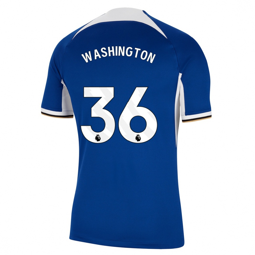 Hombre Fútbol Camiseta Deivid Washington #36 Azul 1ª Equipación 2023/24