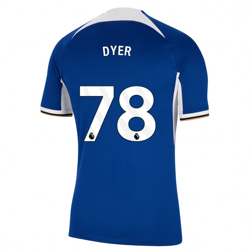 Hombre Fútbol Camiseta Kiano Dyer #78 Azul 1ª Equipación 2023/24