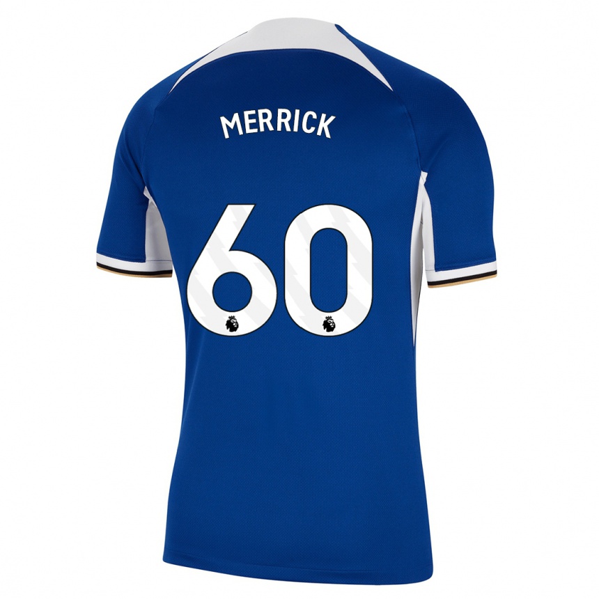 Hombre Fútbol Camiseta Max Merrick #60 Azul 1ª Equipación 2023/24