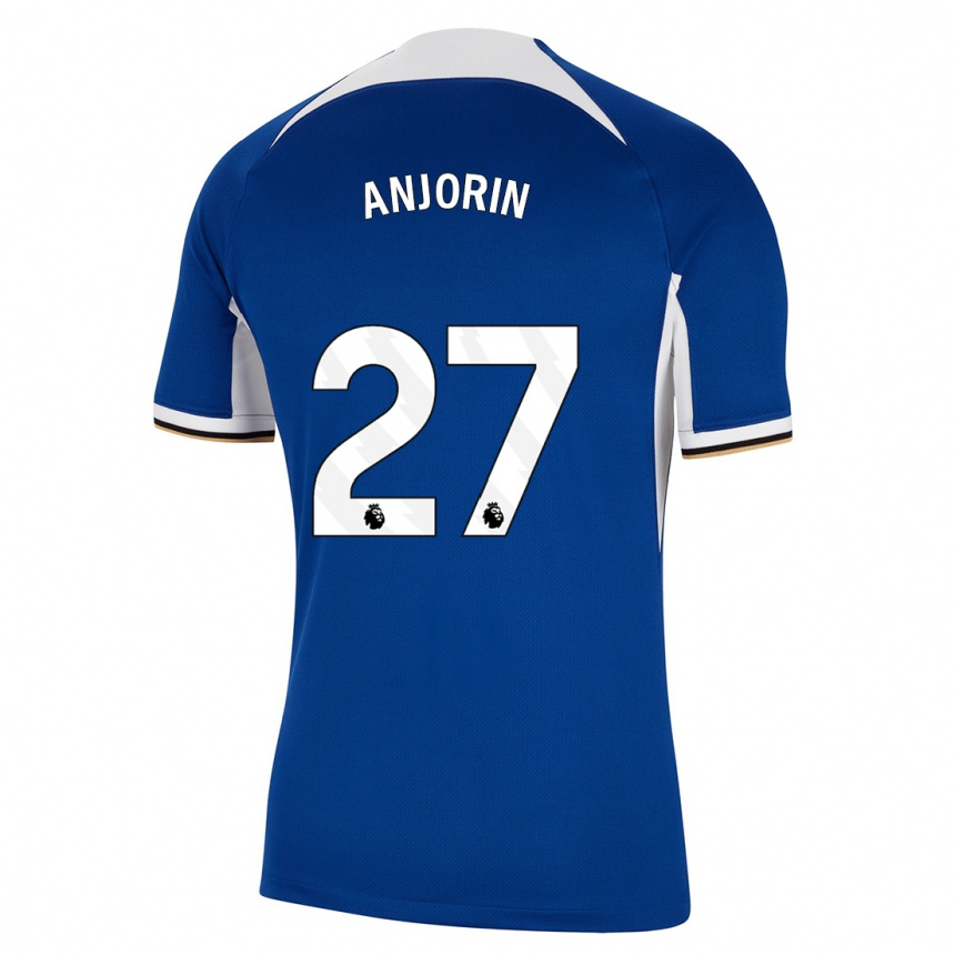 Hombre Fútbol Camiseta Tino Anjorin #27 Azul 1ª Equipación 2023/24