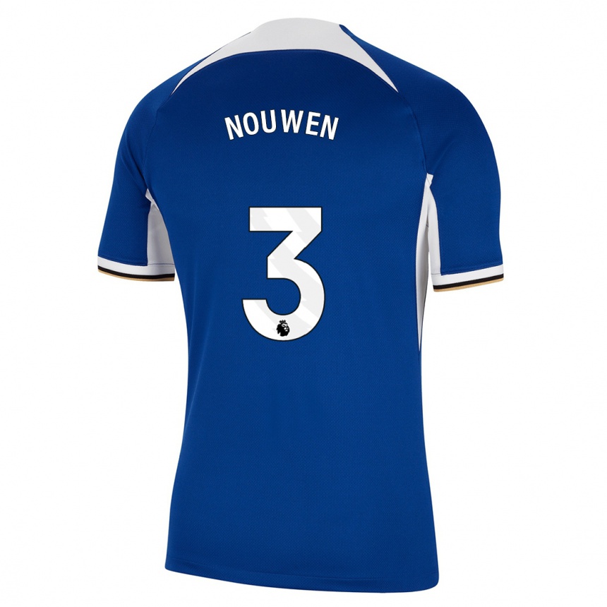 Hombre Fútbol Camiseta Aniek Nouwen #3 Azul 1ª Equipación 2023/24