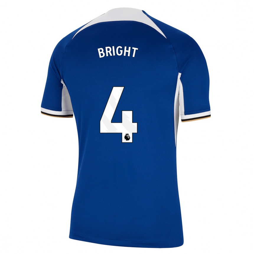 Hombre Fútbol Camiseta Millie Bright #4 Azul 1ª Equipación 2023/24