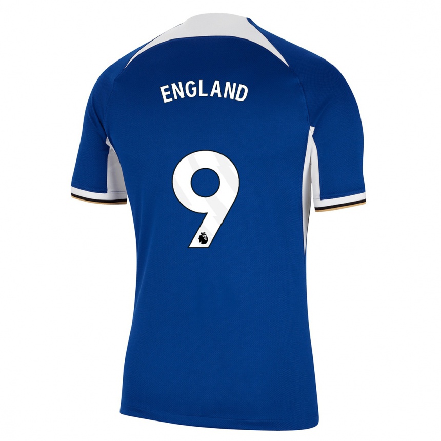 Hombre Fútbol Camiseta Bethany England #9 Azul 1ª Equipación 2023/24