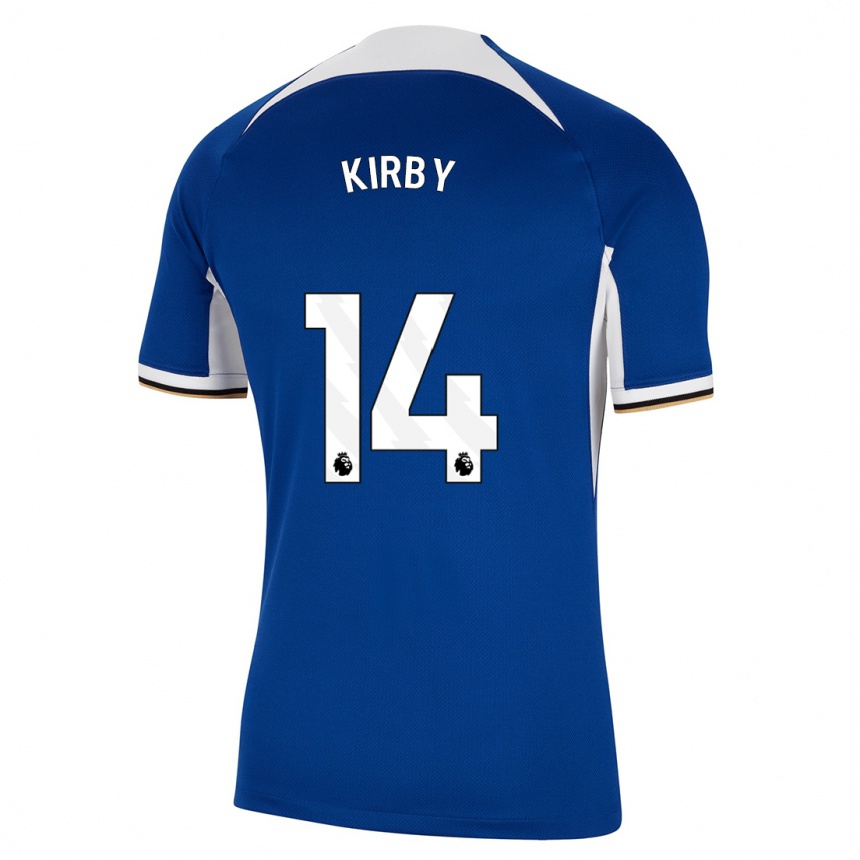 Hombre Fútbol Camiseta Fran Kirby #14 Azul 1ª Equipación 2023/24