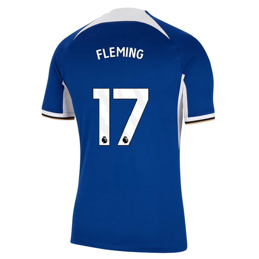 Hombre Fútbol Camiseta Jessie Fleming #17 Azul 1ª Equipación 2023/24