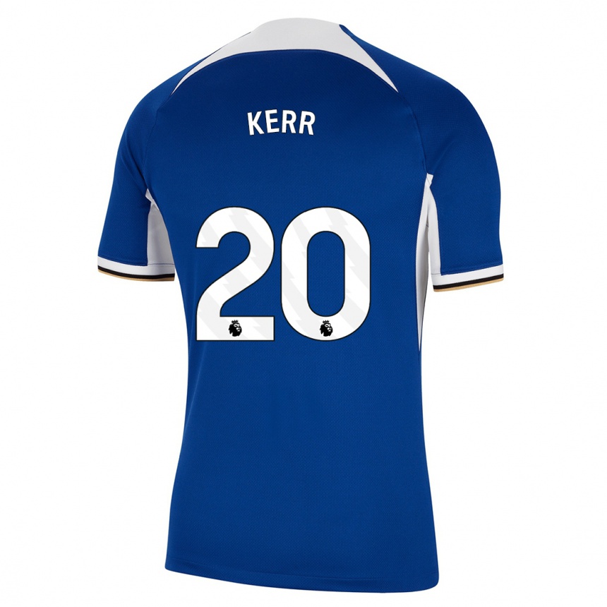Hombre Fútbol Camiseta Sam Kerr #20 Azul 1ª Equipación 2023/24