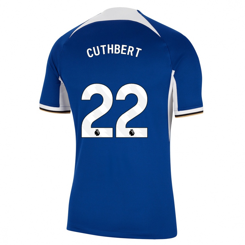 Hombre Fútbol Camiseta Erin Cuthbert #22 Azul 1ª Equipación 2023/24