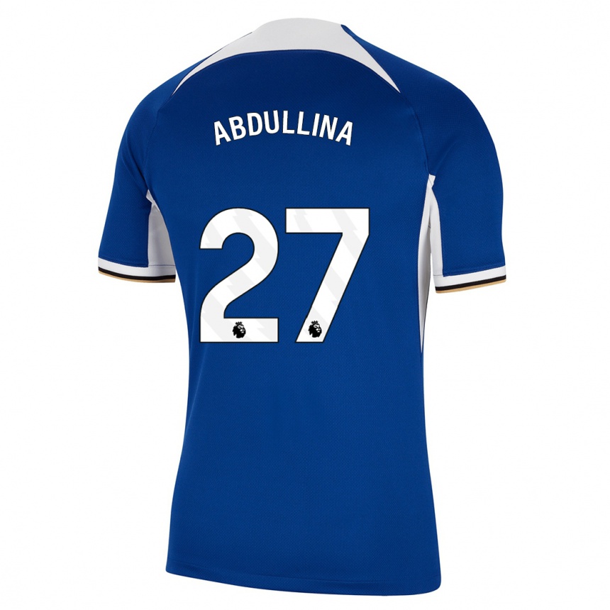 Hombre Fútbol Camiseta Alsu Abdullina #27 Azul 1ª Equipación 2023/24