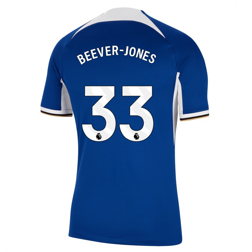 Hombre Fútbol Camiseta Aggie Beever-Jones #33 Azul 1ª Equipación 2023/24