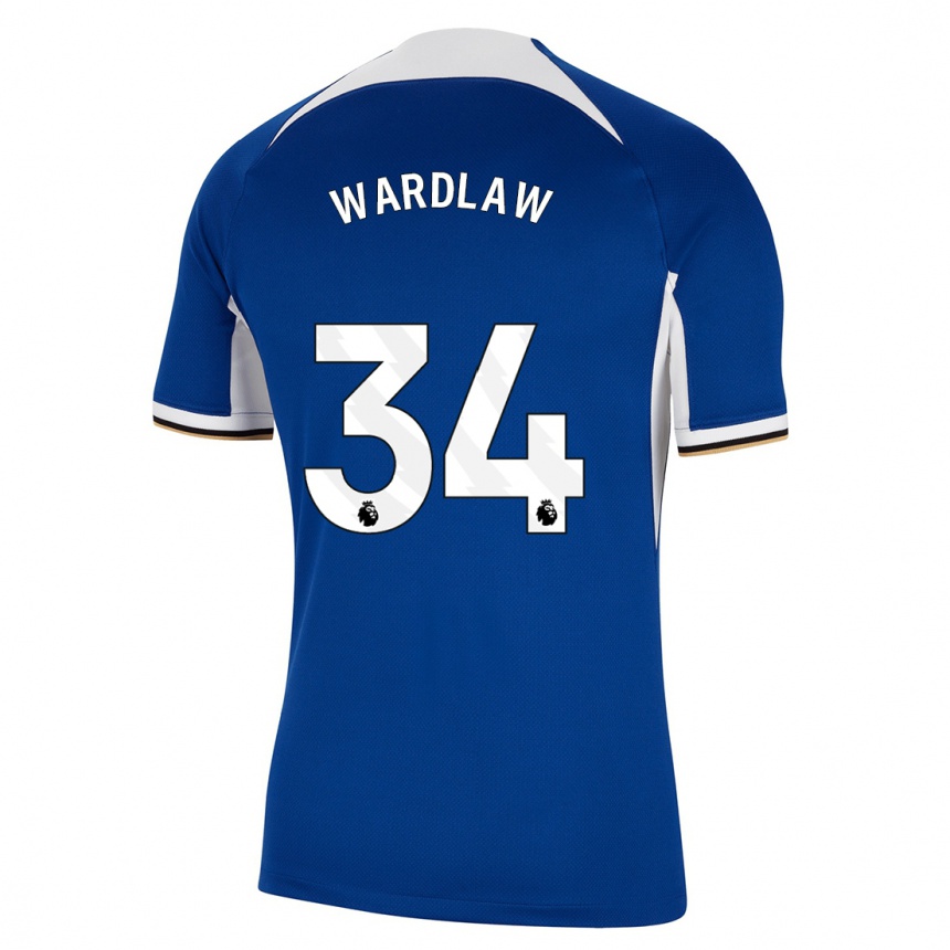 Hombre Fútbol Camiseta Charlotte Wardlaw #34 Azul 1ª Equipación 2023/24