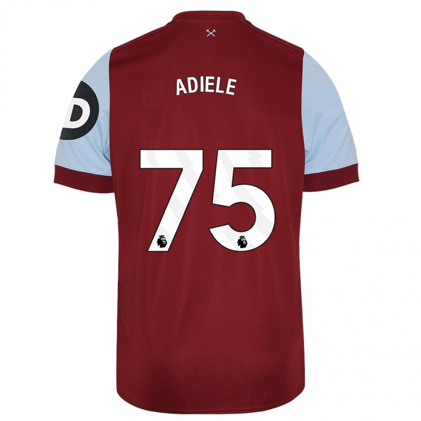 Hombre Fútbol Camiseta Emeka Adiele #75 Granate 1ª Equipación 2023/24