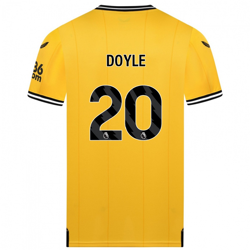 Hombre Fútbol Camiseta Tommy Doyle #20 Amarillo 1ª Equipación 2023/24