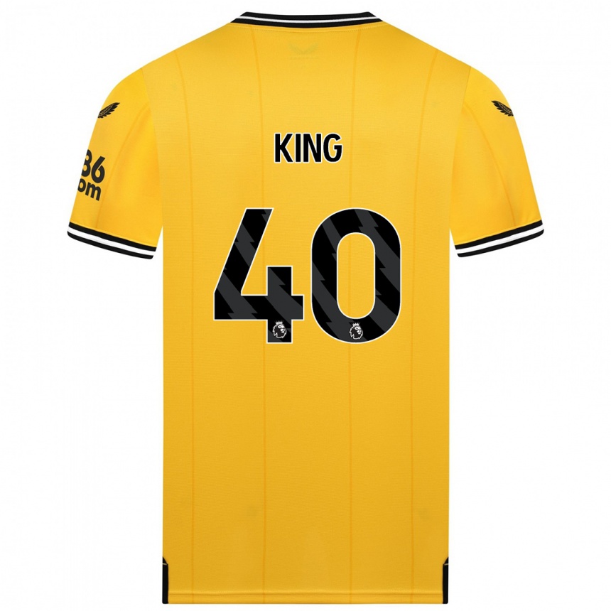 Hombre Fútbol Camiseta Tom King #40 Amarillo 1ª Equipación 2023/24