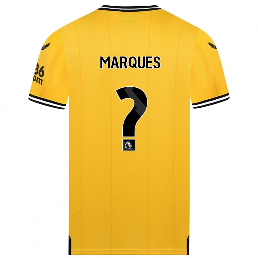 Hombre Fútbol Camiseta Christian Marques #0 Amarillo 1ª Equipación 2023/24