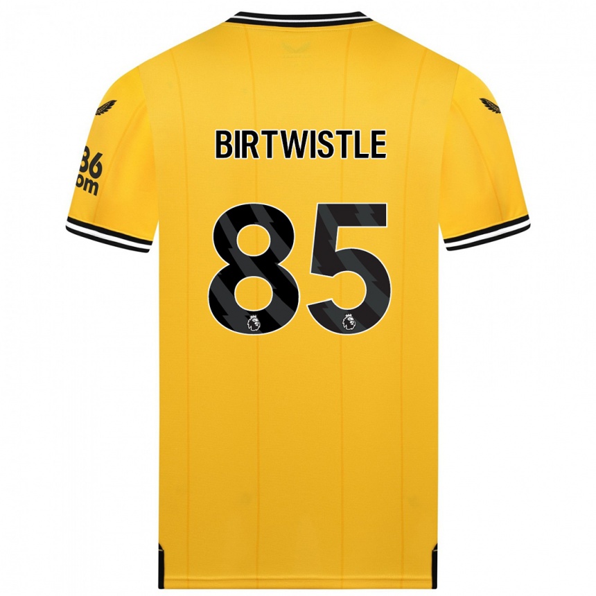 Hombre Fútbol Camiseta Harry Birtwistle #85 Amarillo 1ª Equipación 2023/24
