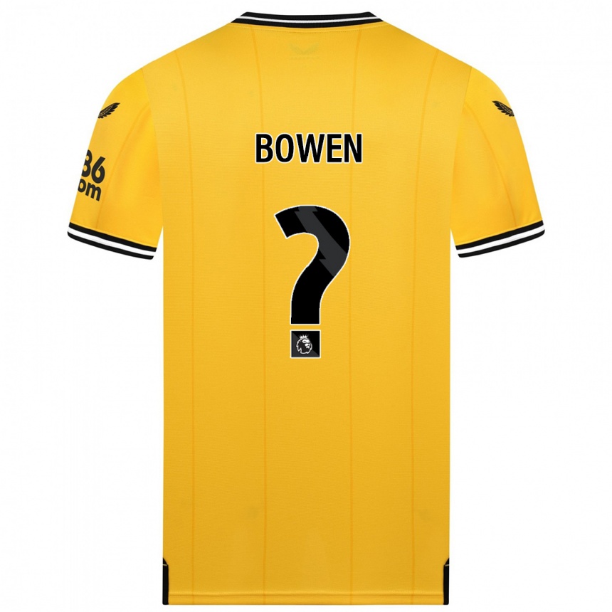 Hombre Fútbol Camiseta Reiss Bowen #0 Amarillo 1ª Equipación 2023/24