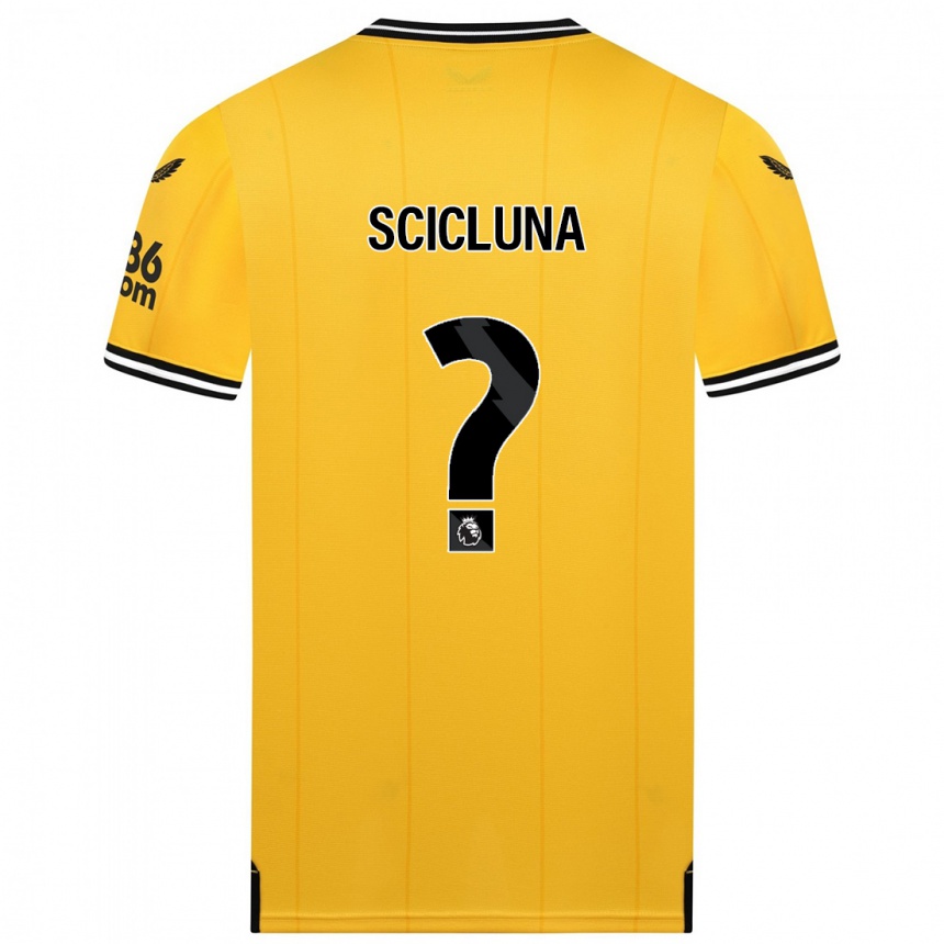 Hombre Fútbol Camiseta Lucas Scicluna #0 Amarillo 1ª Equipación 2023/24