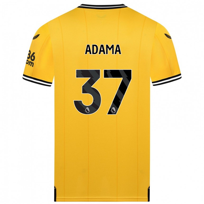 Hombre Fútbol Camiseta Adama Traore #37 Amarillo 1ª Equipación 2023/24