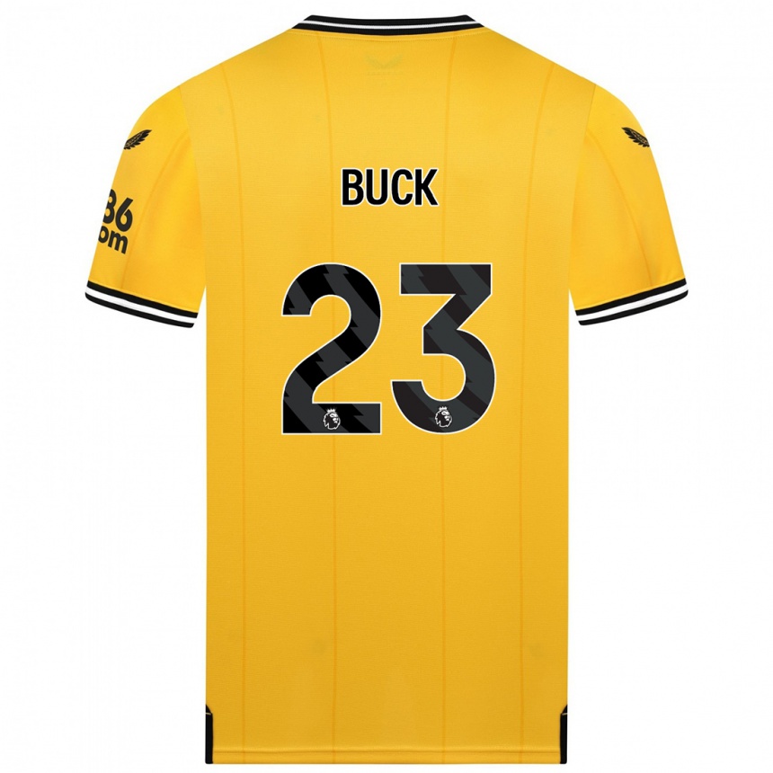 Hombre Fútbol Camiseta Alex Buck #23 Amarillo 1ª Equipación 2023/24