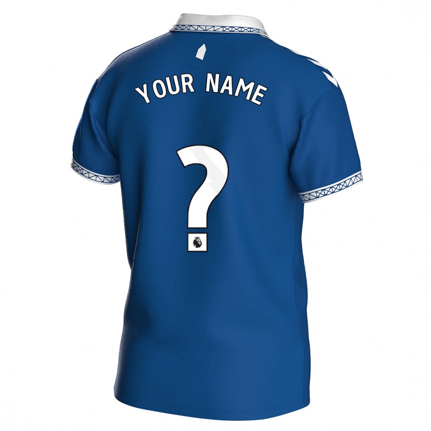 Hombre Fútbol Camiseta Su Nombre #0 Azul Real 1ª Equipación 2023/24