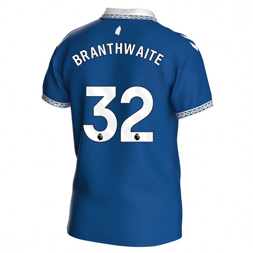 Hombre Fútbol Camiseta Jarrad Branthwaite #32 Azul Real 1ª Equipación 2023/24