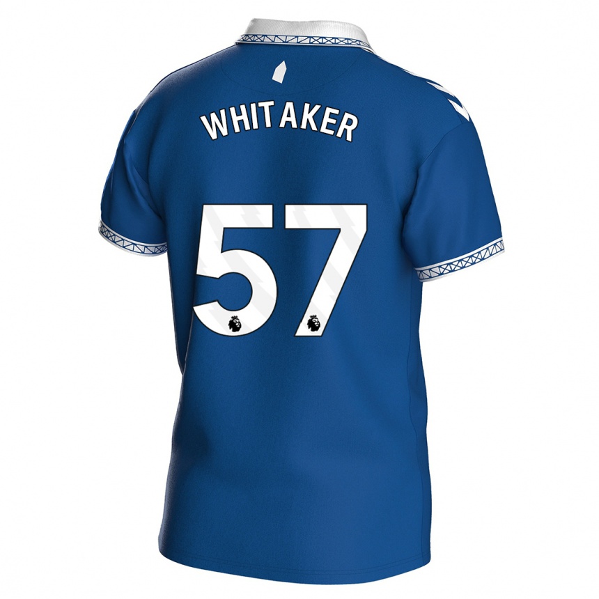 Hombre Fútbol Camiseta Charlie Whitaker #57 Azul Real 1ª Equipación 2023/24