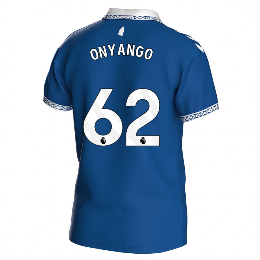 Hombre Fútbol Camiseta Tyler Onyango #62 Azul Real 1ª Equipación 2023/24