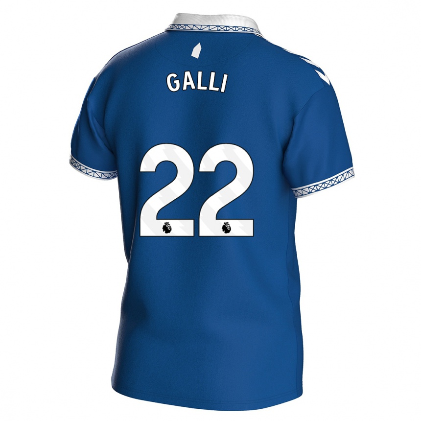 Hombre Fútbol Camiseta Aurora Galli #22 Azul Real 1ª Equipación 2023/24